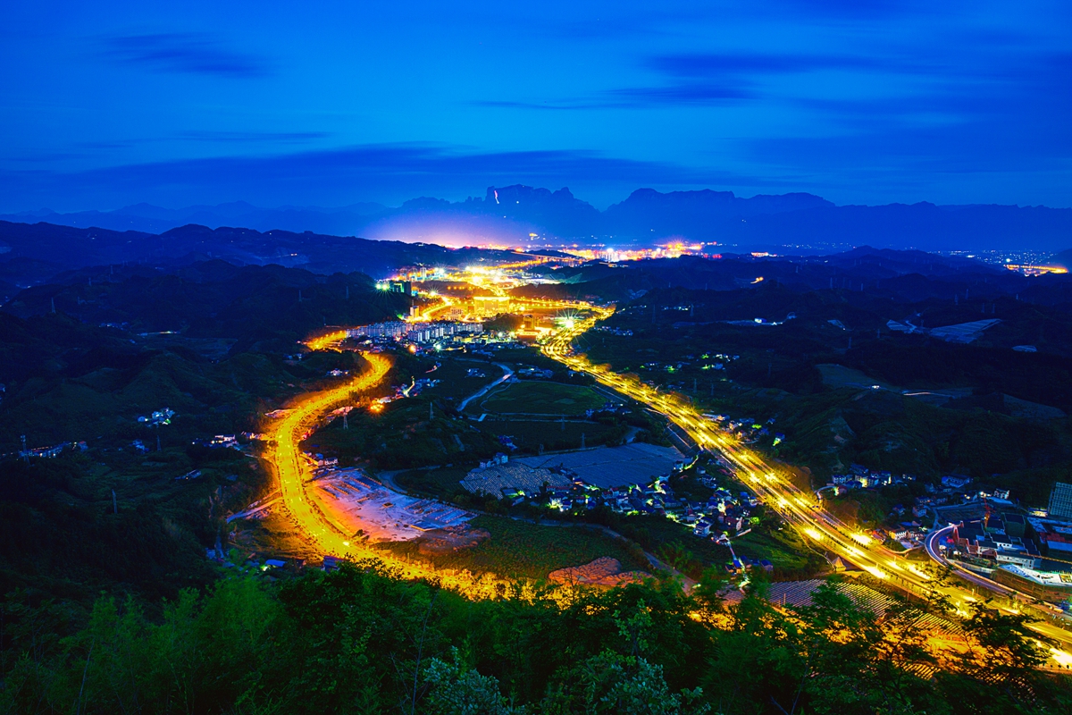 建设中的张家界市城西新区