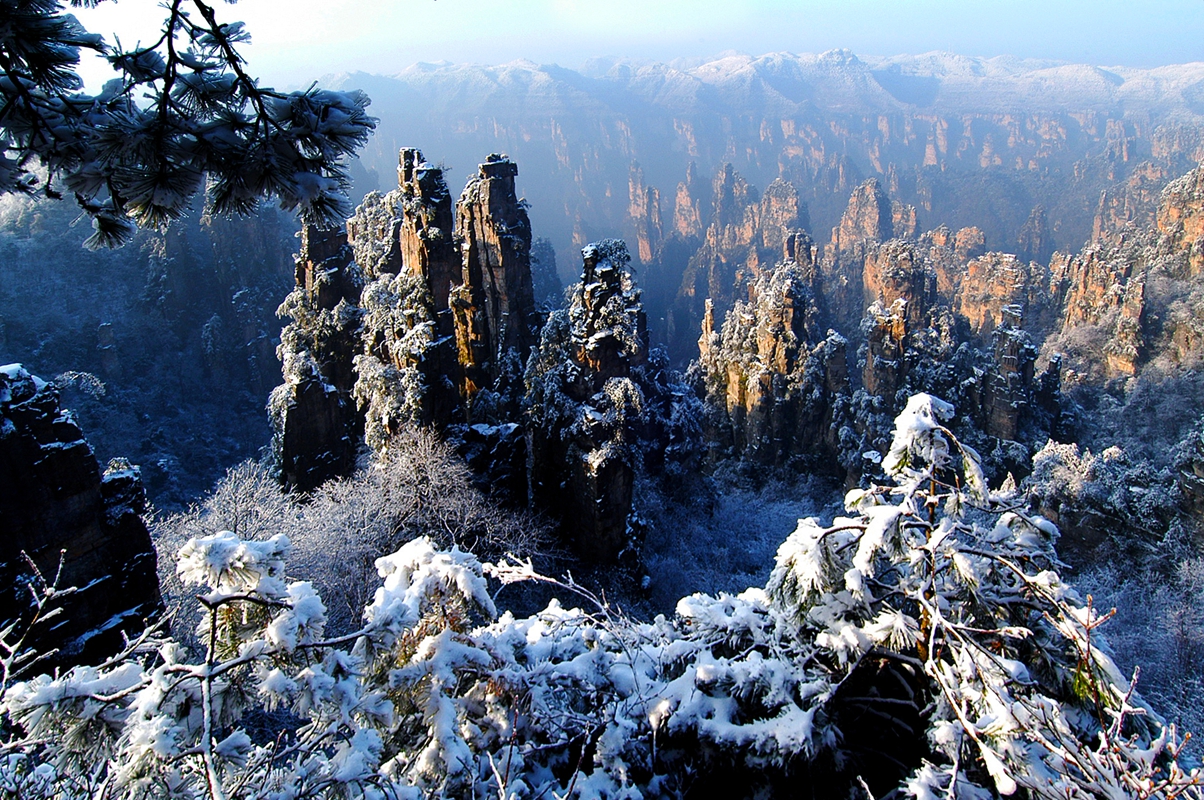 天子山冬雪